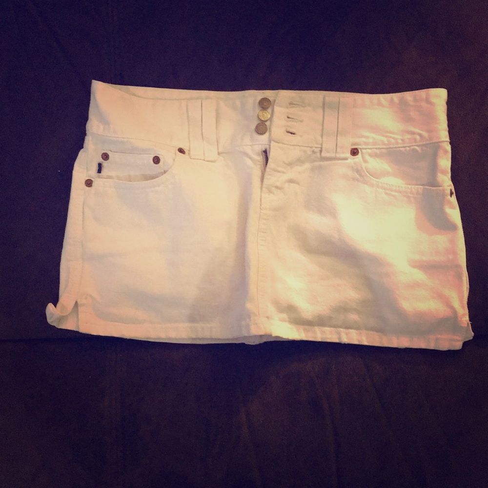 Jean mini skirt